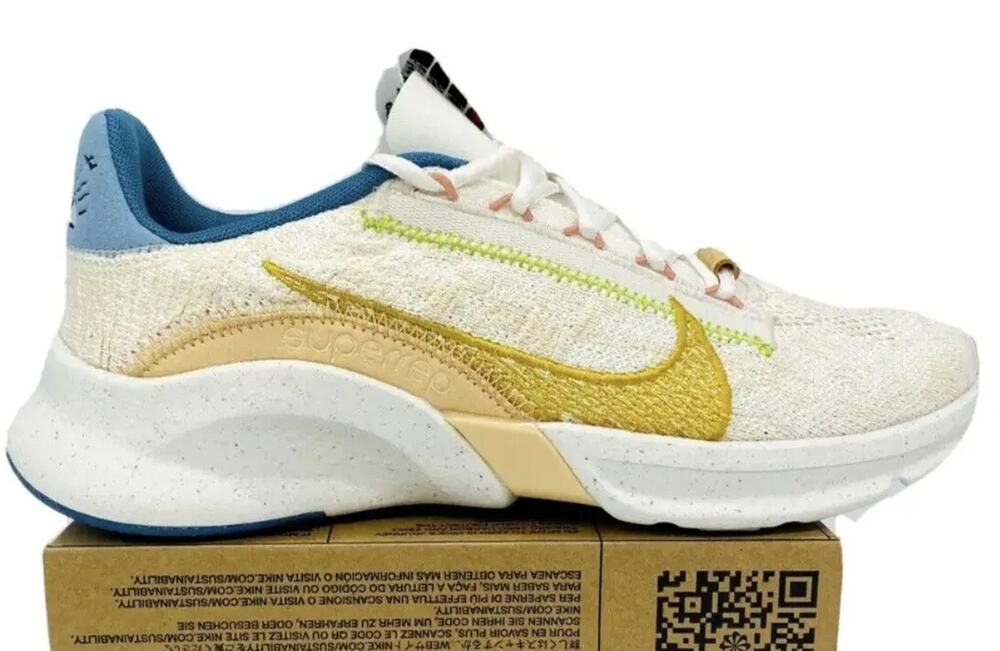 Nike SuperRep Go Flyknit Shoes Ivory Tan Womens Size 6 NEW Fast Ship